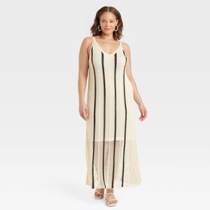 NWT Women's Pointelle Maxi Length Sundress Size XXL